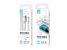Fehér Techancy USB-A – USB-C adatkábel