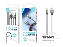 Szürke Techancy USB-A–Lightning kábel