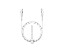 Fehér Techancy USB-C–USB-C gyorstöltő kábel