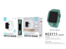 Zöld Techancy szilikon óraszíj Apple Watch 38–40 mm-hez