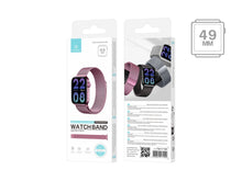 Rózsaszín Techancy KC2123 mágneses Apple Watch szíj 49 mm