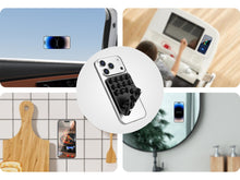 Fekete Techancy szilikon tapadókorongos telefontartó