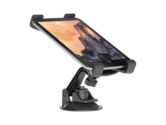 Fekete Techancy autós telefon- és tablettartó tapadókoronggal