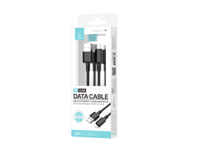 Fekete Techancy USB-A–Lightning kábel iPhone-hoz