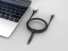 Fekete Techancy USB-A–Lightning adatkábel