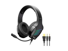 Fekete Techancy TH5230 gamer headset mikrofonnal