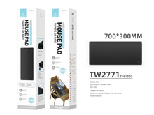 Fekete Techancy TW2771 gamer egérpad 30 × 70 cm