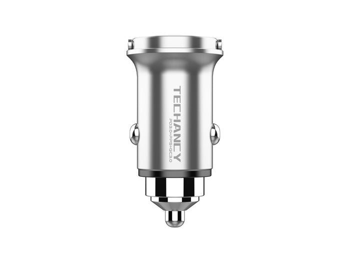 Techancy TC6425 mini autós töltő USB-A és USB-C porttal