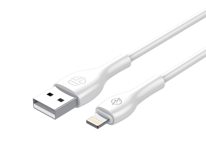 Fehér Techancy USB-A–Lightning adatkábel
