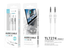 Fehér Techancy 3,5 mm-es audiokábel