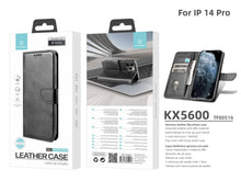 Fekete Techancy KX5600 flip tok iPhone 14 Pro készülékhez