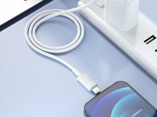 Fehér Techancy USB-C–Lightning gyorstöltő kábel