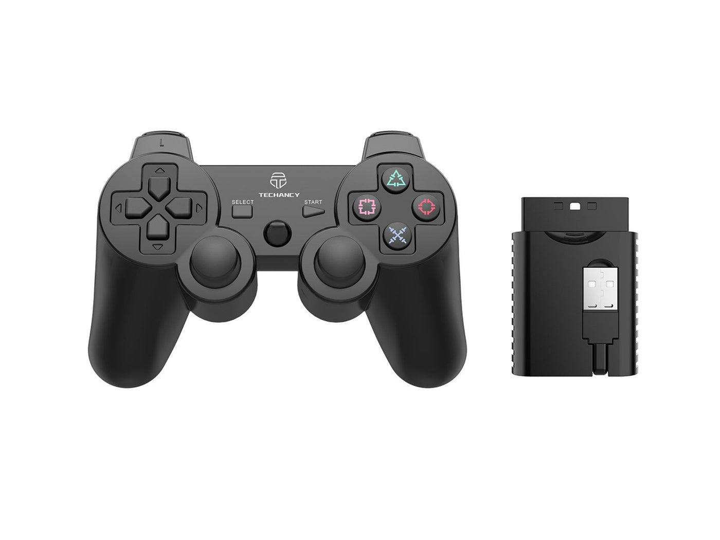 Fekete Techancy TX1703 vezeték nélküli gamepad