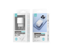 Fehér Techancy USB-C PD töltőadapter