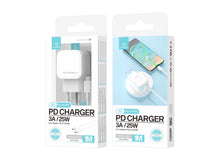 Fehér Techancy USB-C PD töltő szett kábellel