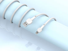 Fehér Techancy USB-A–Lightning adat- és töltőkábel