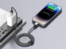Fekete Techancy USB-C–Lightning kábel