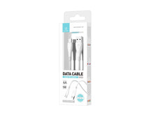 Fehér Techancy USB-A–USB-C töltő- és adatkábel