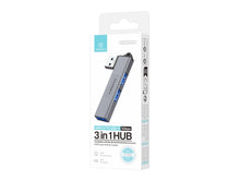 Szürke Techancy KT2906 USB-A hub három porttal