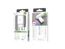 Fehér Techancy TA2771 USB fali töltő