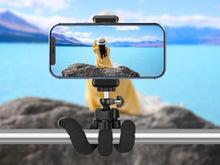 Fekete Techancy mini tripod hajlítható lábakkal