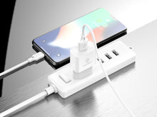 Fehér Techancy USB-A hálózati töltő Lightning kábellel