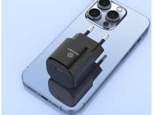 Fekete Techancy USB-C PD hálózati töltő