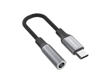 Fekete Techancy USB-C–3,5 mm audio adapter