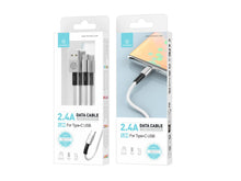 Fehér Techancy USB-A–USB-C adatkábel