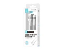 Fehér Techancy USB-A–Lightning adat- és töltőkábel
