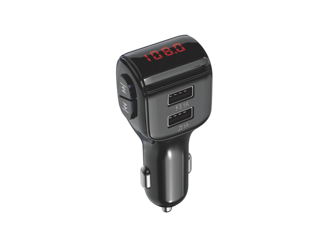 Fekete Techancy TE0860 autós Bluetooth FM transmitter