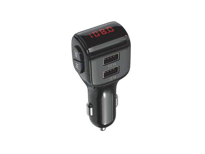 Fekete Techancy TE0860 autós Bluetooth FM transmitter