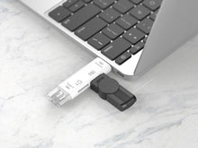 Fehér Techancy KJ8810 OTG kártyaolvasó adapter