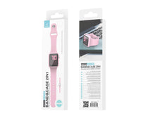 Rózsaszín Techancy KC2115 szilikon óraszíj Apple Watch 45 mm-hez