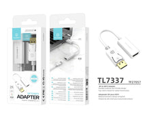 Fehér Techancy TL7337 DisplayPort–HDTV videóadapter