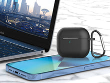 Fekete Techancy KC2114 szilikon tok AirPods 3-hoz