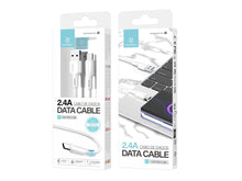Fehér Techancy USB-A–USB-C adatkábel
