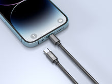 Szürke Techancy USB-C–Lightning kábel