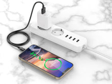 Fekete Techancy Micro USB adatkábel