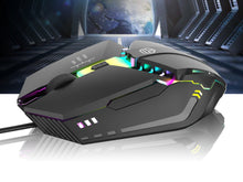 Fekete Techancy TJ6105 gamer egér LED világítással