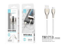 Szürke Techancy USB-A–Micro USB adatkábel