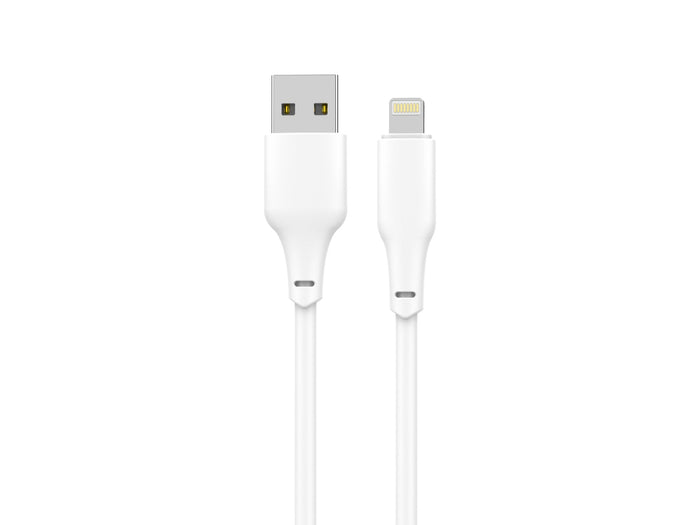 Fehér Techancy USB-A–Lightning kábel