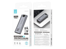 Szürke Techancy M.2 NVMe SSD ház USB-C csatlakozással
