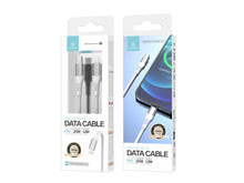 Fehér Techancy USB-C–Lightning fonott kábel