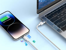 Fehér Techancy USB-A–Lightning kábel