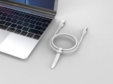 Fehér Techancy USB-A – USB-C adatkábel