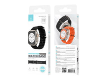 Fekete Techancy szilikon Apple Watch szíj