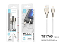 Szürke Techancy USB-A–Lightning adatkábel