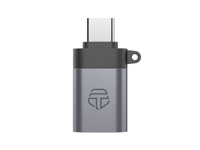 Szürke Techancy USB-C–USB-A OTG adapter