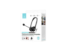 Fekete Techancy TH5233 vezetékes headset mikrofonnal